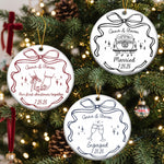Engaged Ornament Custom Engagement Gifts For Couple First Christmas Engaged - Personalized Ornament 6