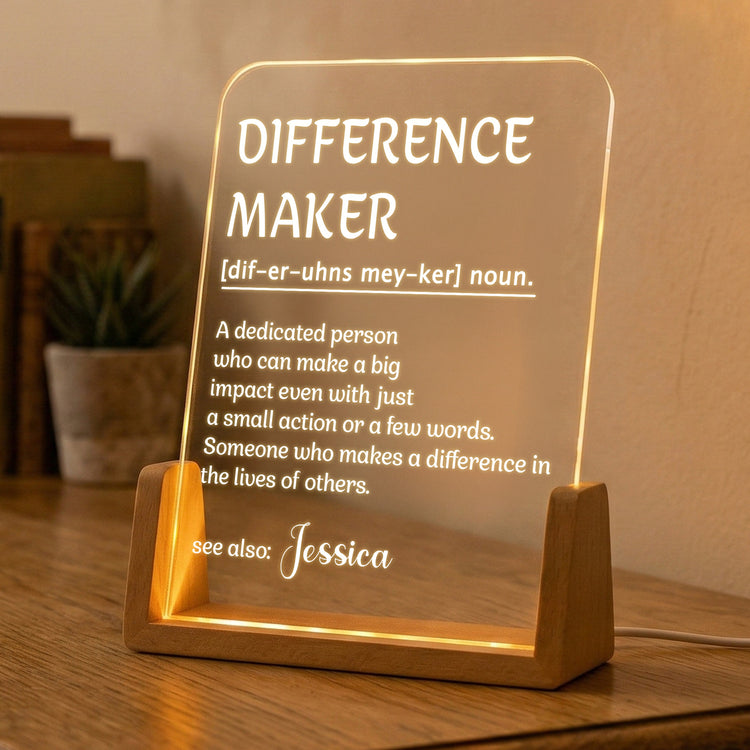 Exchange Gifts, Gag Gift For Women, Men, Coworker, Boss - Personalized Night Light 4
