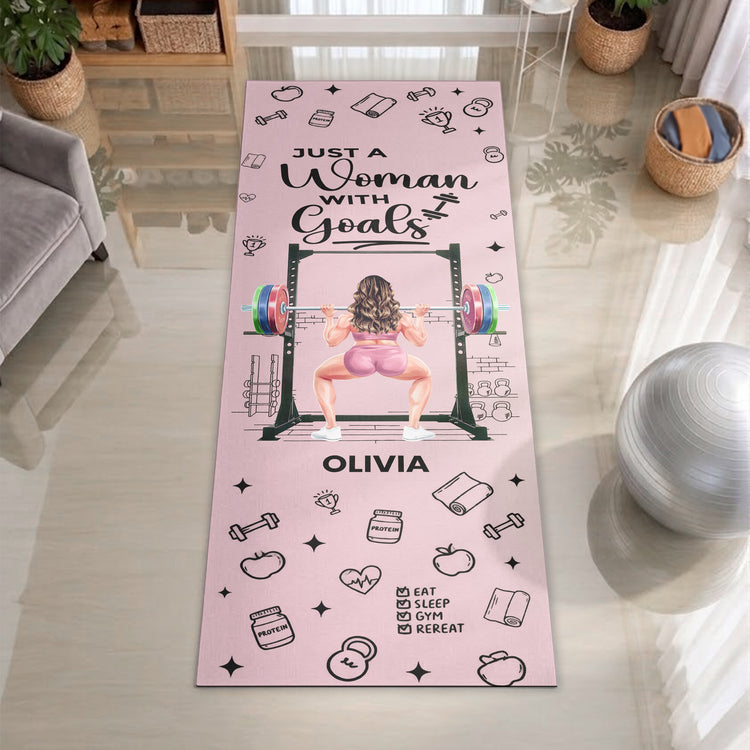Exercise & Fitness Yoga Lovers Gifts For Her, Women - Personalized Yoga Mat 2