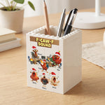F-Caw-F Squad - Funny White Elephant Party Exchange Gift For Coworker Team - Personalized Pen Holder 5