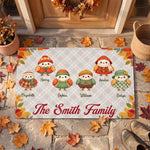 Fall Birds Thanksgiving Decoration - Personalized Doormat 1