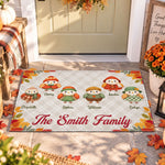 Fall Birds Thanksgiving Decoration - Personalized Doormat 2