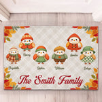 Fall Birds Thanksgiving Decoration - Personalized Doormat 3