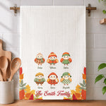 Fall Birds Thanksgiving Decoration - Personalized Kitchen Towel 3
