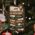 Family Adventure This Year - Personalized Ornament 2