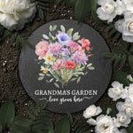 Family Birth Flower Bouquet Flowers Gift For Mom, Grandma, Family - Personalized Garden Stone 4