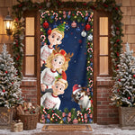 Family Christmas 250Th Year Of Freedom Celebrate - Personalized Door Cover 1