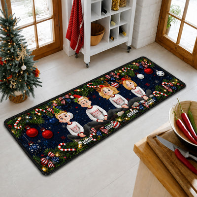 Family Christmas 250Th Year Of Freedom Celebrate - Personalized Runner Rug