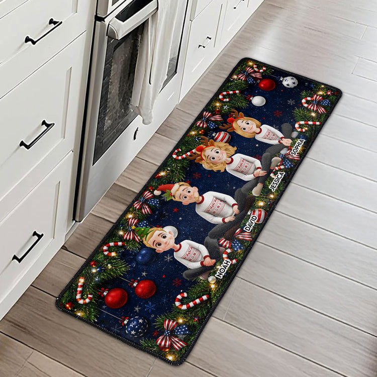 Family Christmas 250Th Year Of Freedom Celebrate - Personalized Runner Rug 2