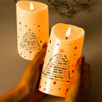Family Custom Name Bell Shape Christmas Decoration - Personalized Candles 3