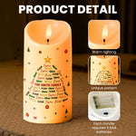 Family Custom Name Bell Shape Christmas Decoration - Personalized Candles 5