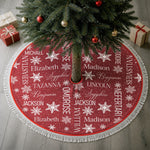 Family Custom Name Pattern Christmas Decoration - Personalized Tree Skirt 1