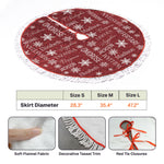 Family Custom Name Pattern Christmas Decoration - Personalized Tree Skirt 4