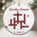 Family Forever New Version Custom Scrabble-Style - Personalized Ornament 2