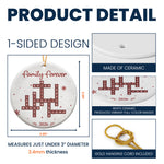 Family Forever New Version Custom Scrabble-Style - Personalized Ornament 6