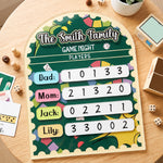 Family Game Night Scoreboard - Acrylic Dry Erase Tracker 2