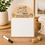 Family Game Night Scoreboard For Couples, Family, Grandkids & Grandparents - Personalized Sign 2