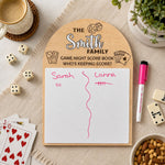 Family Game Night Scoreboard For Couples, Family, Grandkids & Grandparents - Personalized Sign 3