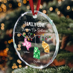 Family Love Knows No Distance Long Distance Christmas Gifts For Family, Siblings - Personalized Ornament 5