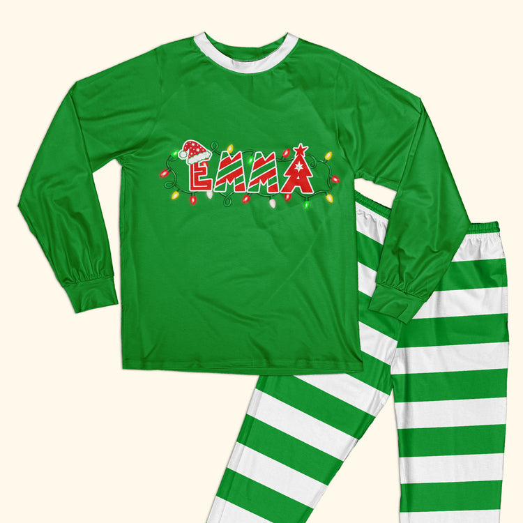 Family Matching Christmas Custom Name - Personalized Pajamas 4