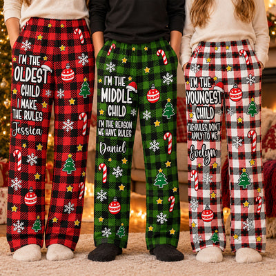 Family Matching Funny Christmas - Personalized Lounge Pants