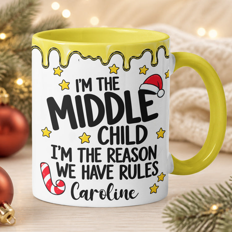 Family Matching Funny Christmas - Personalized Mug 3