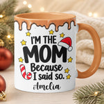Family Matching Funny Christmas - Personalized Mug 7