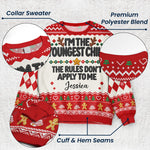 Family Rules For Siblings Christmas Gifts For Her, Him - Personalized Ugly Sweater 5