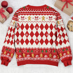 Family Rules For Siblings Christmas Gifts For Her, Him - Personalized Ugly Sweater 6