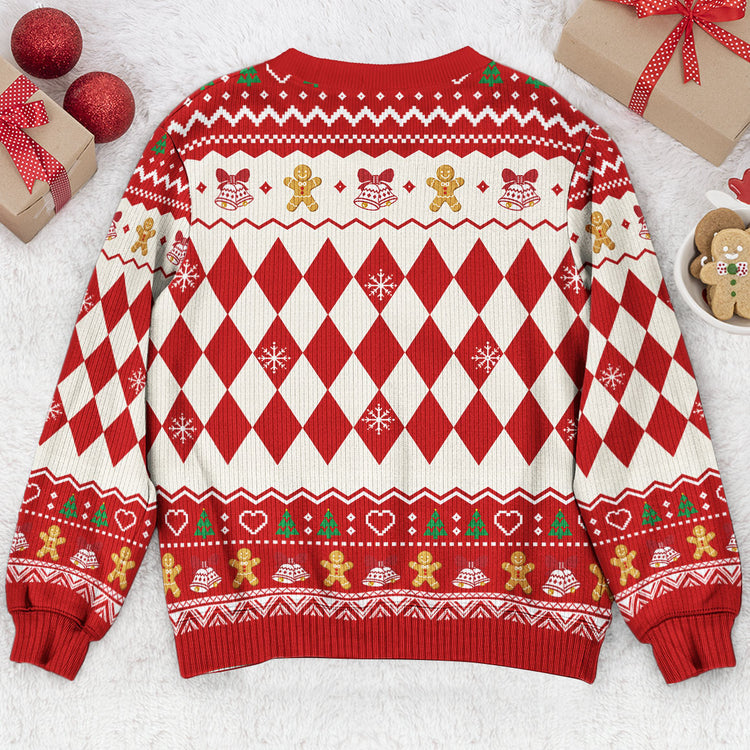 Family Rules For Siblings Christmas Gifts For Her, Him - Personalized Ugly Sweater 6