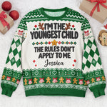 Family Rules For Siblings Christmas Gifts For Her, Him - Personalized Ugly Sweater 7