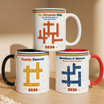 Family Siblings Custom Scrabble Words Vintage Retro Christmas Gifts New Version - Personalized Mug 1