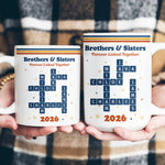 Family Siblings Custom Scrabble Words Vintage Retro Christmas Gifts New Version - Personalized Mug 4