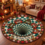 Family Train Custom Name Christmas Decor - Personalized Quilted Mat 1