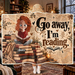 Fck Off, I’m Reading - Funny Reading Blanket For Book Lovers - Personalized Blanket 1