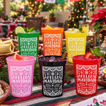 Feliz Navidad Custom Papel Picado Party Cups - Personalized Cups 1