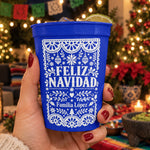 Feliz Navidad Custom Papel Picado Party Cups - Personalized Cups 2