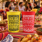 Feliz Navidad Custom Papel Picado Party Cups - Personalized Cups 4