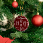 First Christmas As A Family Custom Footprints - Personalized Ornament 4