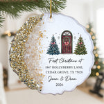 First Christmas At New Home Milestone Keepsake - Personalized Resin Ornament 1