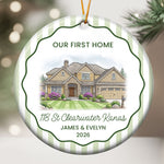 First Christmas At Our New Home Christmas Gifts For Couple, Family - Personalized Ornament 2