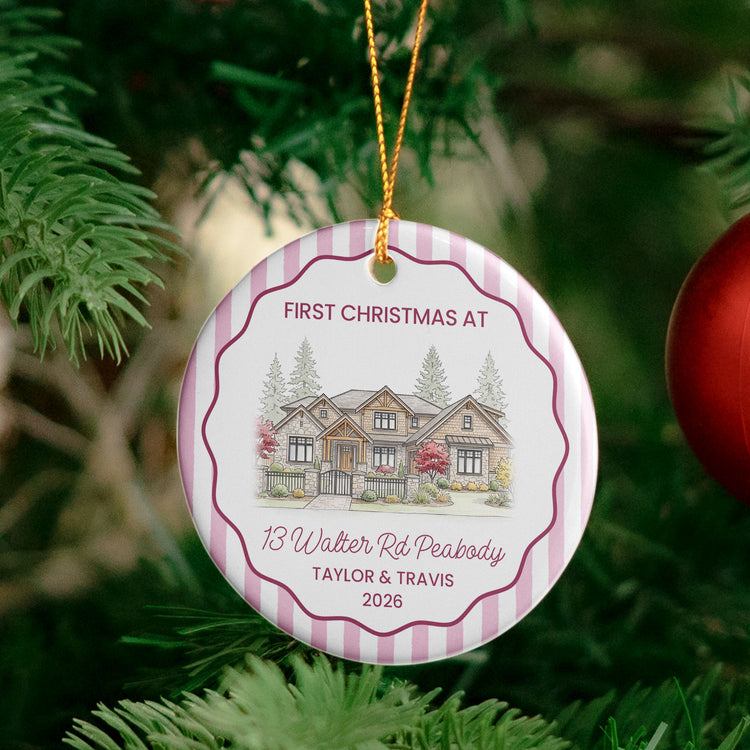 First Christmas At Our New Home Christmas Gifts For Couple, Family - Personalized Ornament 5