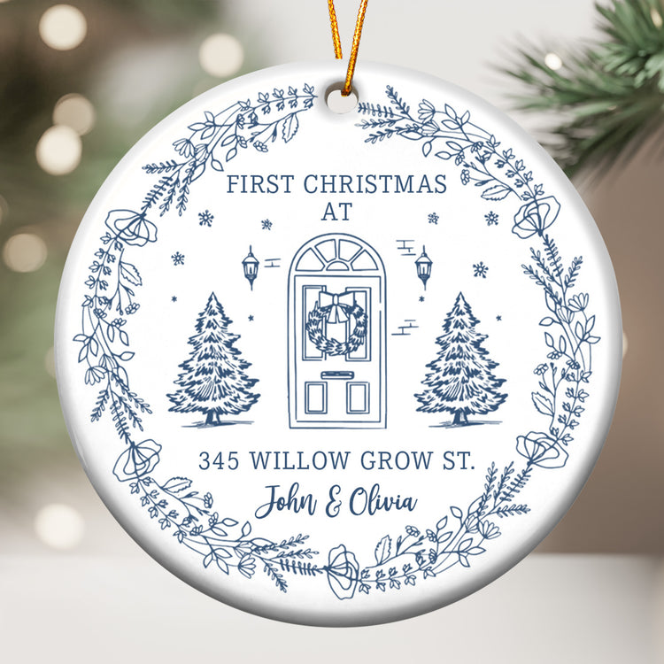 First Christmas At Our New House Newlywed Christmas Gift - Personalized Ornament 2