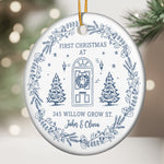 First Christmas At Our New House Newlywed Christmas Gift - Personalized Ornament 3