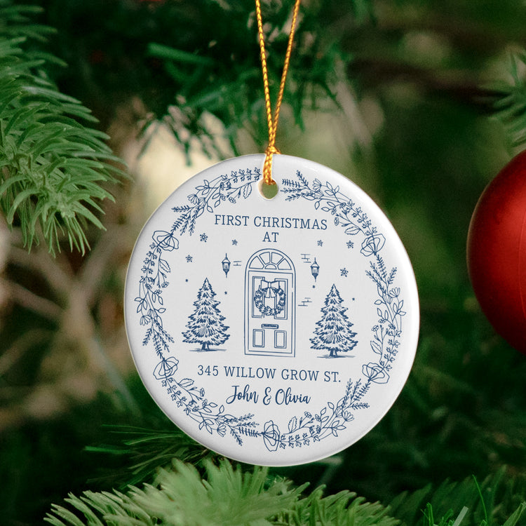 First Christmas At Our New House Newlywed Christmas Gift - Personalized Ornament 5