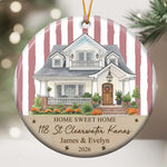 First Christmas In Our New Home, Personalized New Home Photo - Personalized Ornament 2