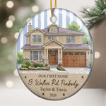First Christmas In Our New Home, Personalized New Home Photo - Personalized Ornament 3