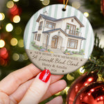 First Christmas In Our New Home, Personalized New Home Photo - Personalized Ornament 4