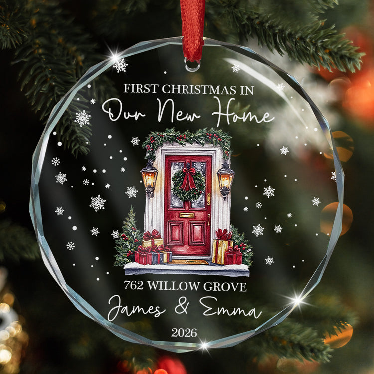 First Christmas New Home Gifts For Couple, Family - Personalized Ornament 1