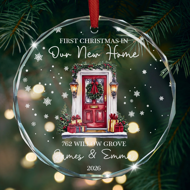 First Christmas New Home Gifts For Couple, Family - Personalized Ornament 6